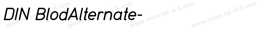 DIN BlodAlternate字体转换